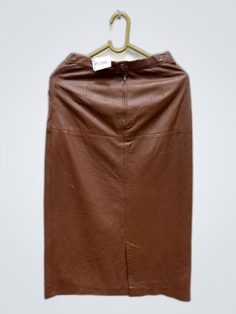 Brown Leather Skirt