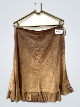 Brown Ruffled Skirt