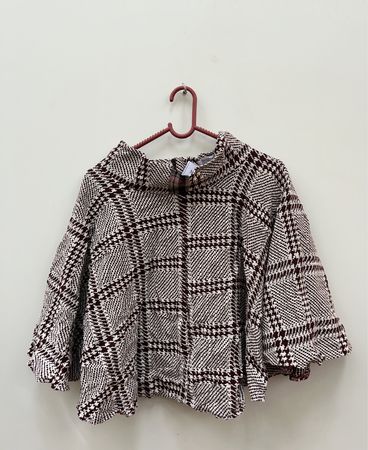 Becoming Houndstooth Cape Coat