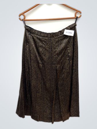 Brown Pleated Skirt