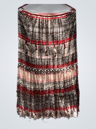 Multicolored Patterned Skirt