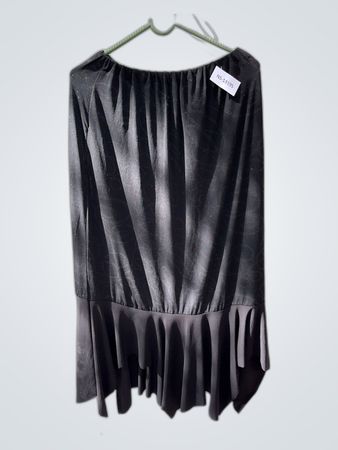 Unbranded Black Shimmer Off-Shoulder Mini Dress