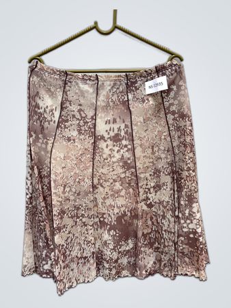 Brown Floral Skirt