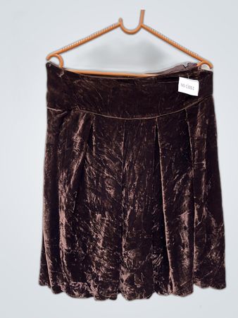 Brown Velvet Skirt