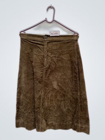 Brown Corduroy Skirt