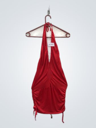 Red Halter Neck Dress