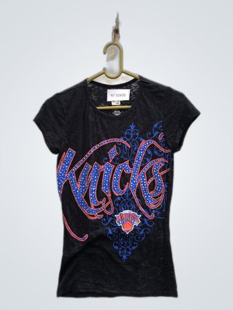 NBA New York Knicks Black Graphic T-Shirt
