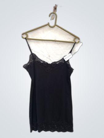 Black Lace Trim Camisole