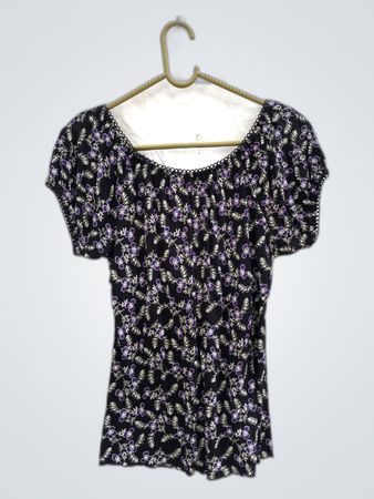 Blouse with Floral Pattern
