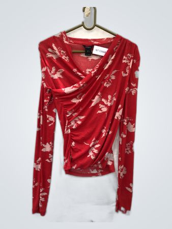 Lindsex Red Floral Long-Sleeve Top