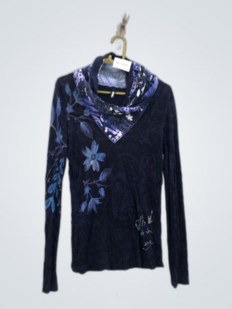 Desigual Printed Long-Sleeve Blouse