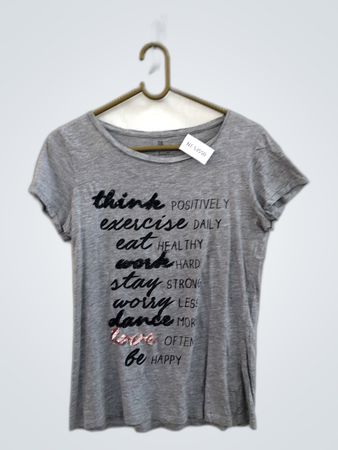 Gray Motivational T-Shirt