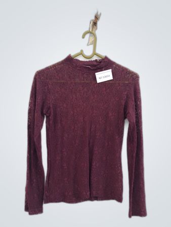 Maroon Long Sleeve Top
