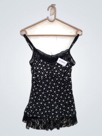 Black Floral Camisole