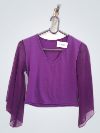 Purple Long-Sleeve Top