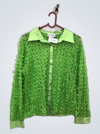 Fantazia Green Lace Blouse