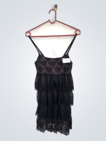 Camalêu Black Lace Tiered Cami Top