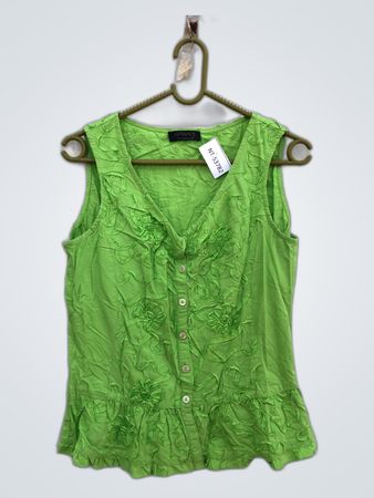 Green Floral Tank Top