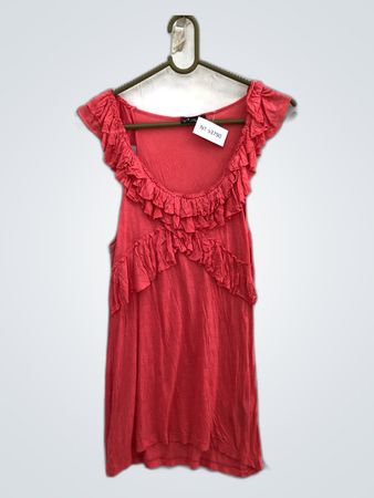 Pinkie Ruffled Pink Dress