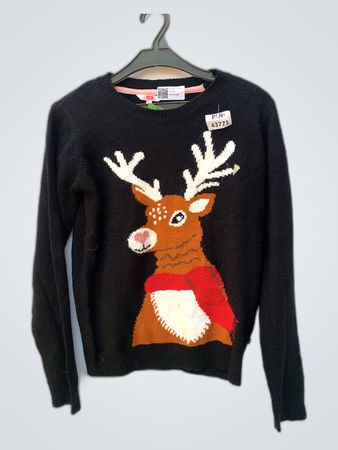 Black Reindeer Sweater