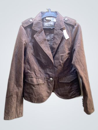 Brown Striped Blazer