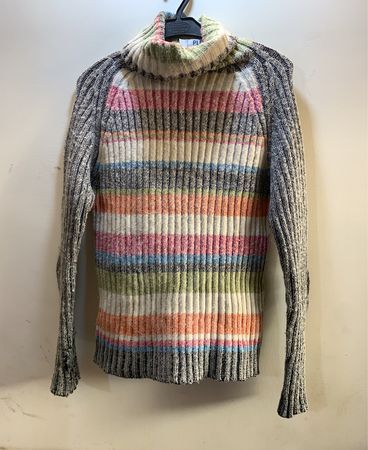 Jing Cheng Striped Turtleneck Sweater