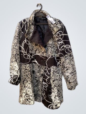 Vintage Black and White Coat