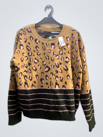 Blush & Bloom Leopard Print Sweater