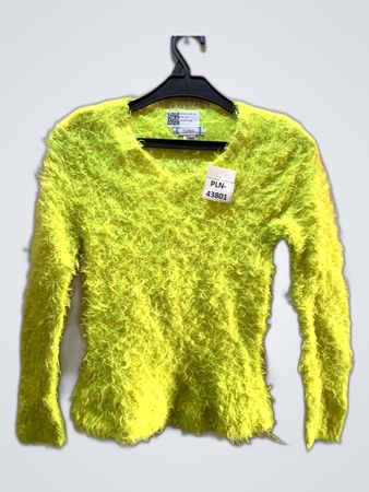Neon Green Fuzzy Sweater
