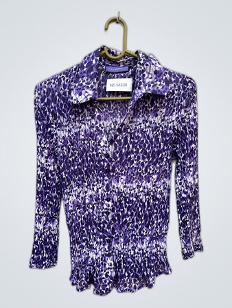 Autonomy Purple Floral Blouse
