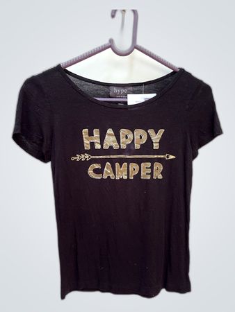Black Happy Camper T-Shirt