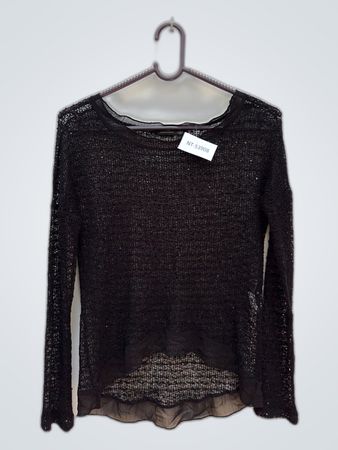 Blind Date Women's Black Long-Sleeve Top