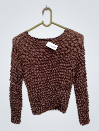 Unbranded Crinkled Texture Long-Sleeve Top