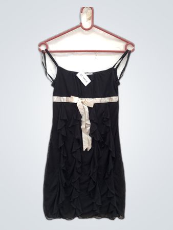 Black Ruffled Dress
