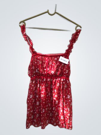Red Floral Top