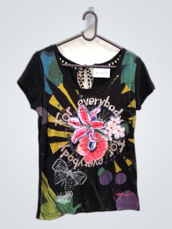 Vivienne Westwood Graphic Floral Print Short Sleeve Top