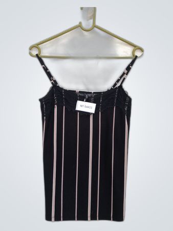 Black Striped Tank Top