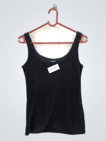 Black Lace Tank Top