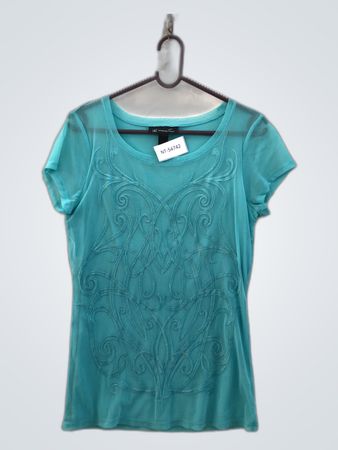 INC International Concepts Embroidered Mesh Top
