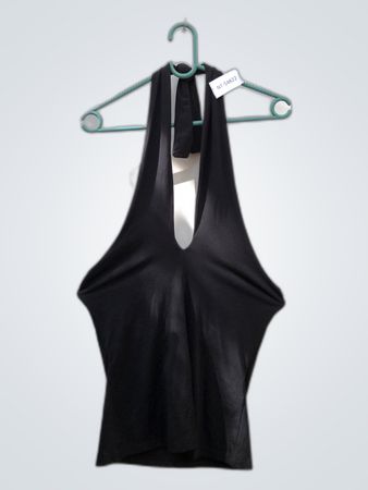Anna Field Black Halter Top