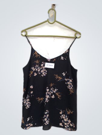 Black Floral Camisole