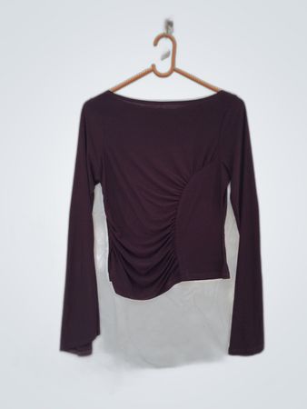 Brown Long Sleeve Top