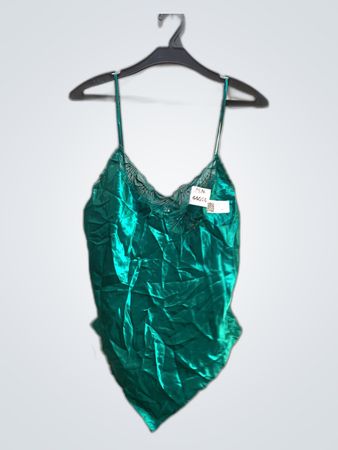 Green Satin Bodysuit