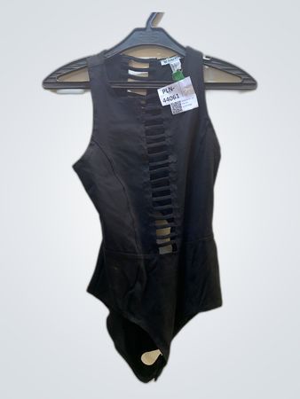 Black Lace-Up Bodysuit
