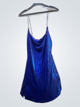 Blue Shiny Dress