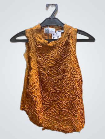 Orange Lace Top