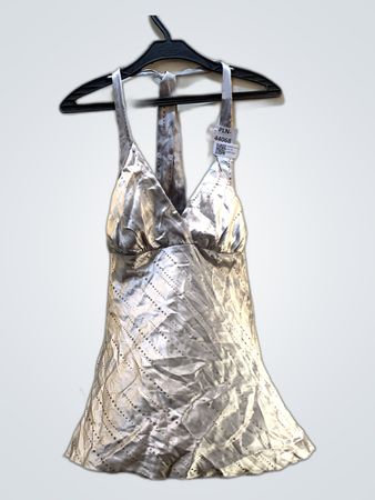 Gray Satin Camisole