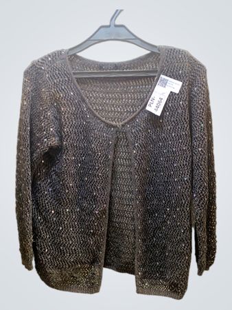 FaithVintage Sequined Knit Top