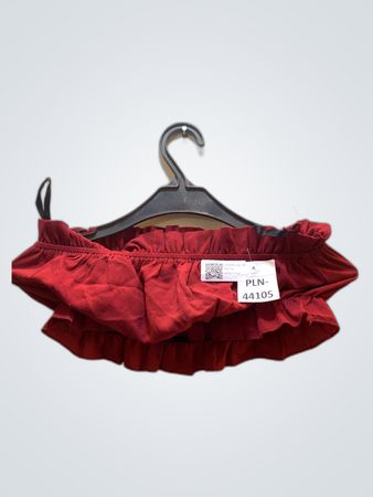 Red Ruffled Tube Top