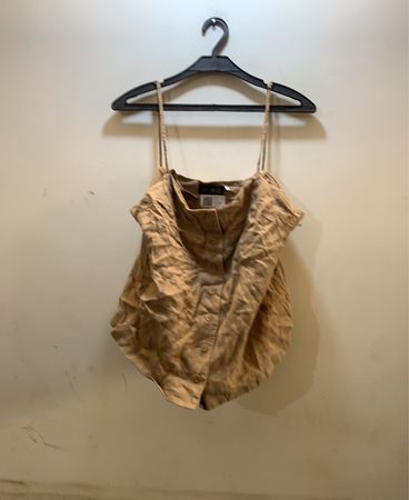 Signe Nature Beige Linen Cami Top